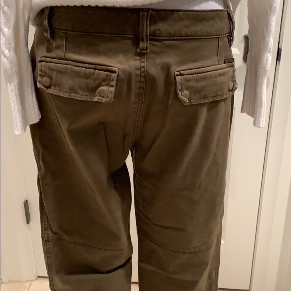 Michael Kors Olive Zipper Cropped Pants 6